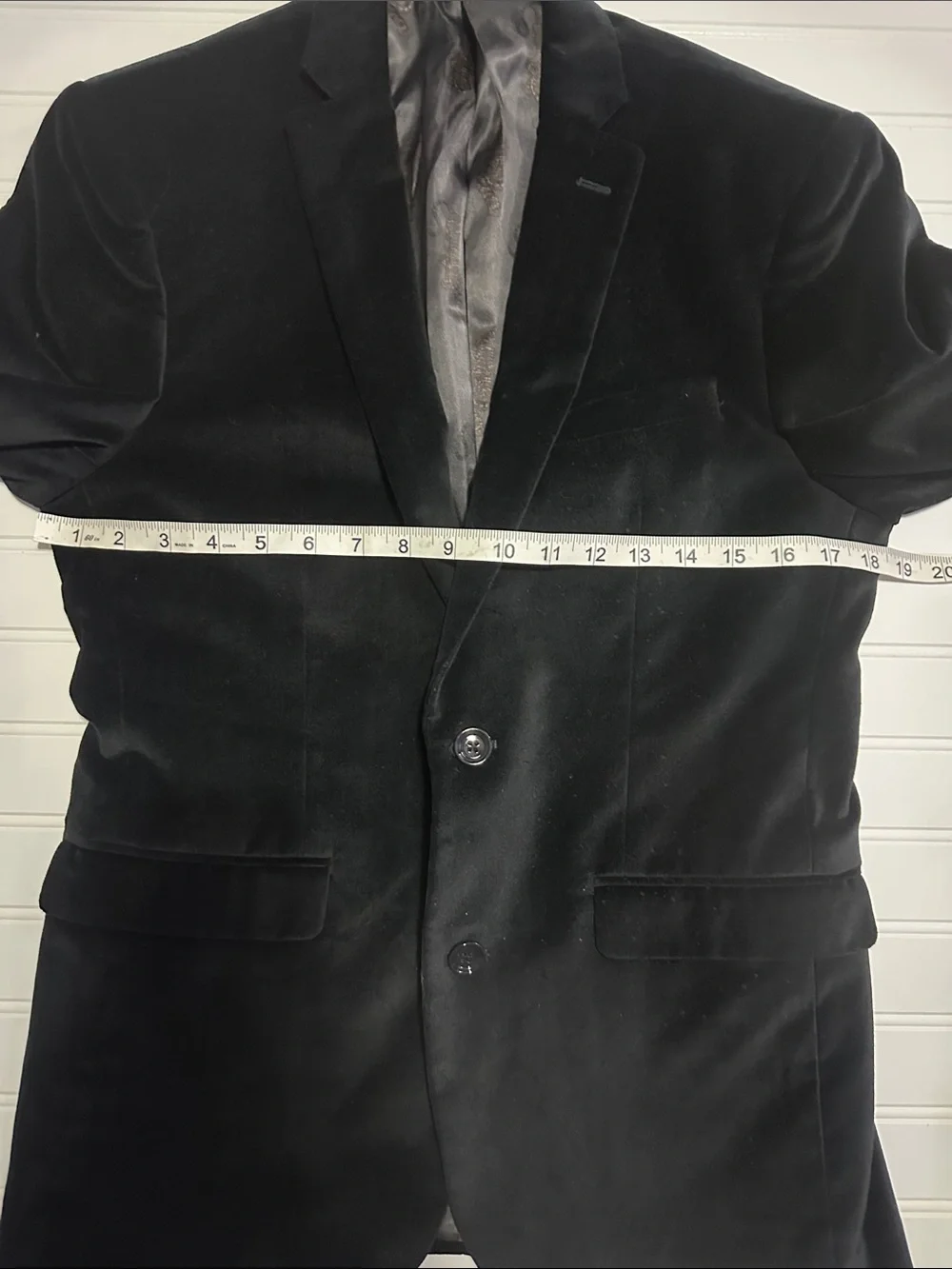 Bar III Slim Fit Black Velvet Blazer Sport Coat Men’s 36S Macy’s